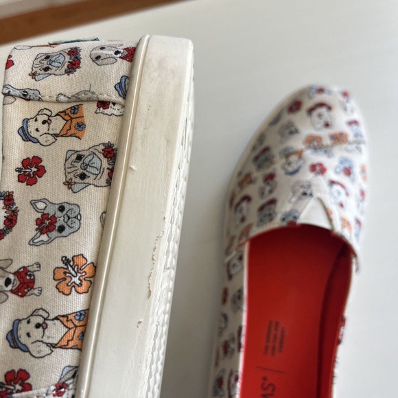 Toms Women Alpargatas Cupsole Canvas OrthoLite Natural Tropical Dog Print‎ 8.5 - Picture 9 of 16